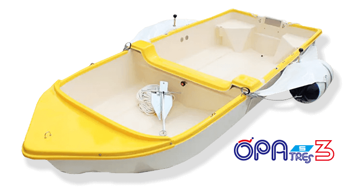 OPA S3 II (サイドフロート付き２分割式２馬力ボート）